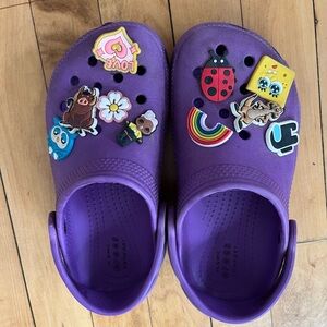 Purple crocs